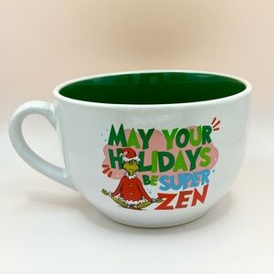 Grinch Yoga Zen Christmas Mug
Yoga Gift Dr Seuss 
May your Holidays be Super Zen